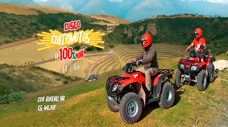 CUSCO CUATRIMOTOS A 100 X HORAS